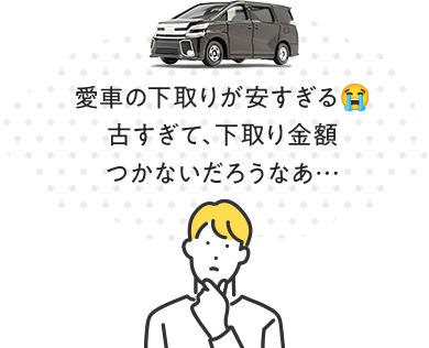 愛車の下取りが安すぎる…古すぎて、下取り金額つかないだろうなぁ…