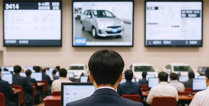 自社オークションのイメージ図