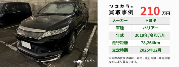 ハリアー　買取事例