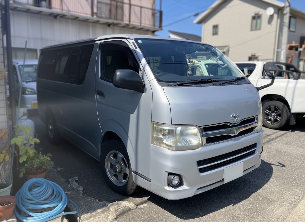 トヨタハイエースバン(平成24年/2012年)65,592km愛媛県西条市の買取実績46049|車買取はソコカラ