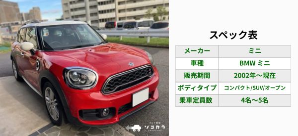 bmw mini スペック表 | 車買取のソコカラ mini 買取相場