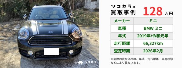 mini 買取事例 | 車買取のソコカラ ミニ 買取事例