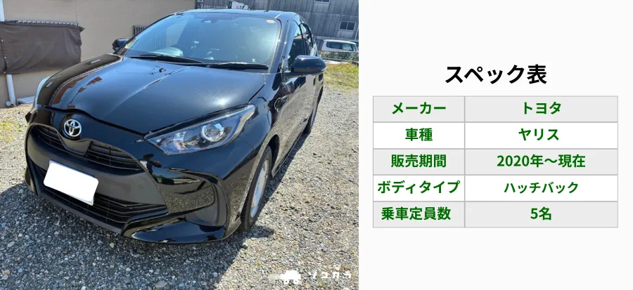 ヤリススペック表 | 車買取のソコカラ ヤリススペック表